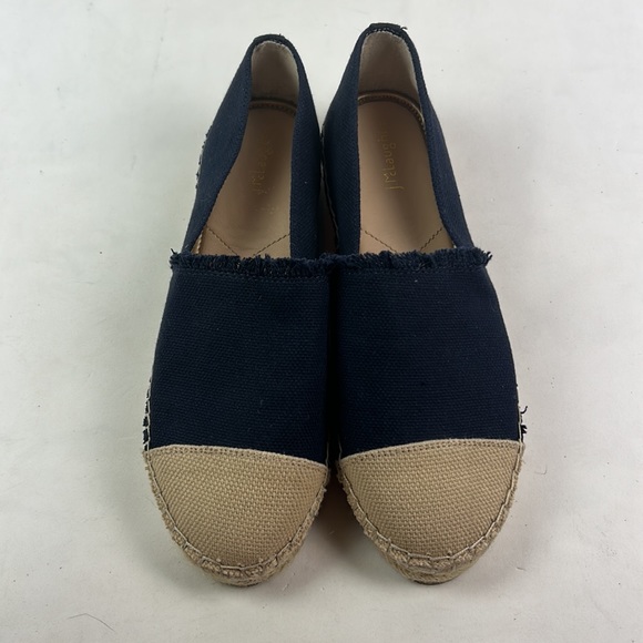 J. McLaughlin Redding Navy canvas Espadrilles 8.5 - Picture 3 of 6
